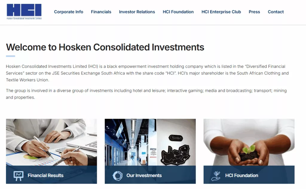 Hosken Consolidated Investments Ltd (HCI)