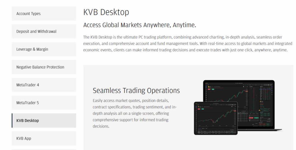 KVB ActsTrade Desktop