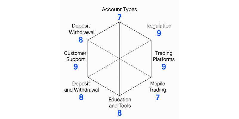 Pepperstone Spider Chart