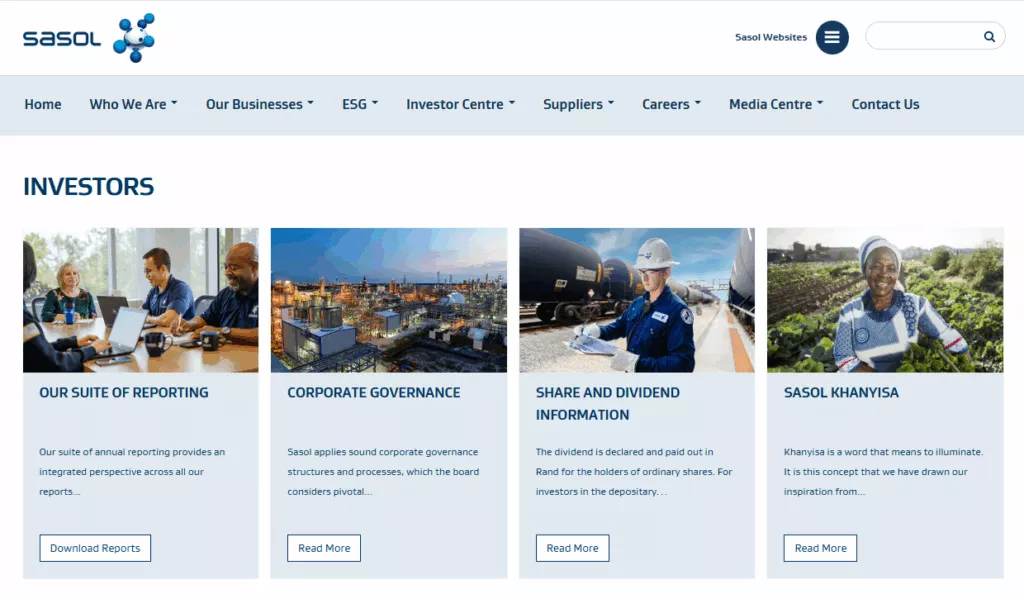 Sasol Limited Most Expensive Shares