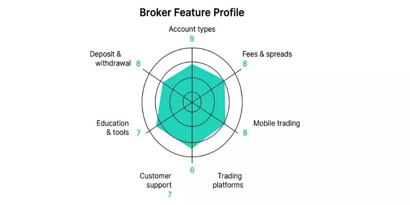 Trade245 Spider chart