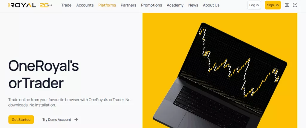 orTrader (Browser-Based Platform)