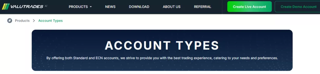 ACCOUNTS Types