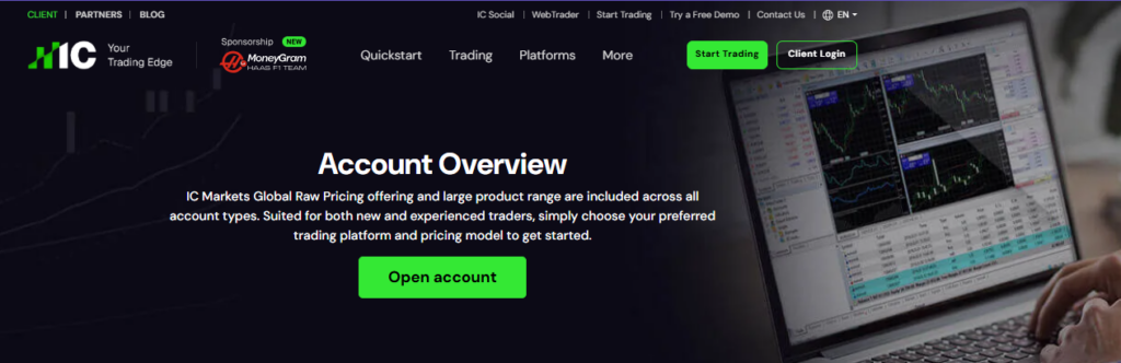 IC Markets Account Types and Features