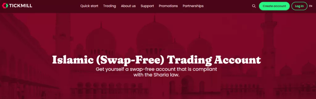 Tickmill Islamic Trading Platforms