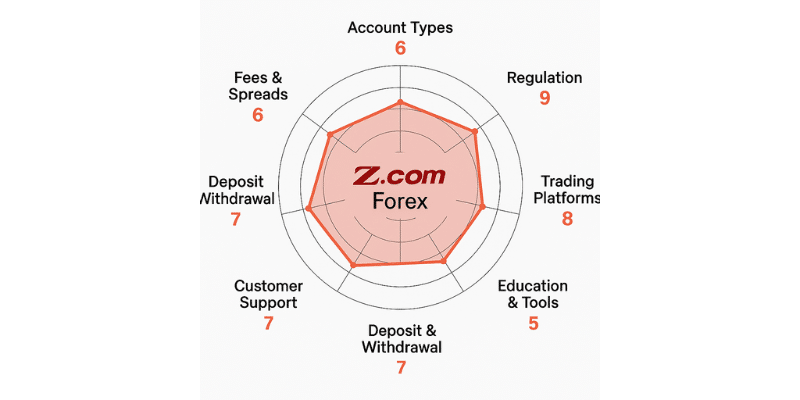 Z.com Forex Spider chart
