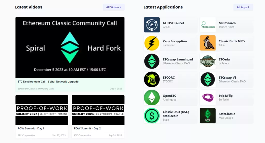 Are the apps on Ethereum Classic useful?