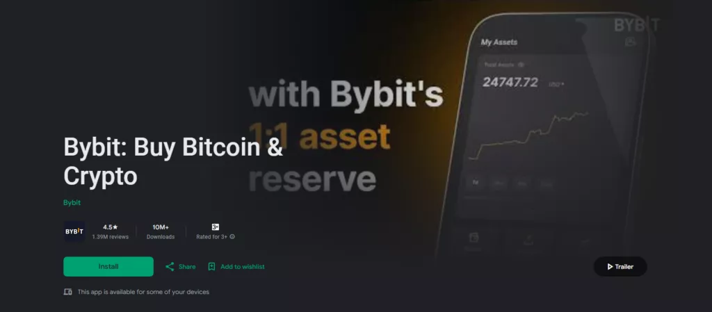 Bybit mobile app