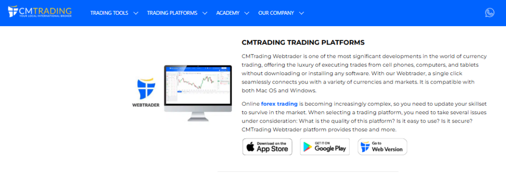 CMTrading Trading Platform Trading Apps (Mobile)