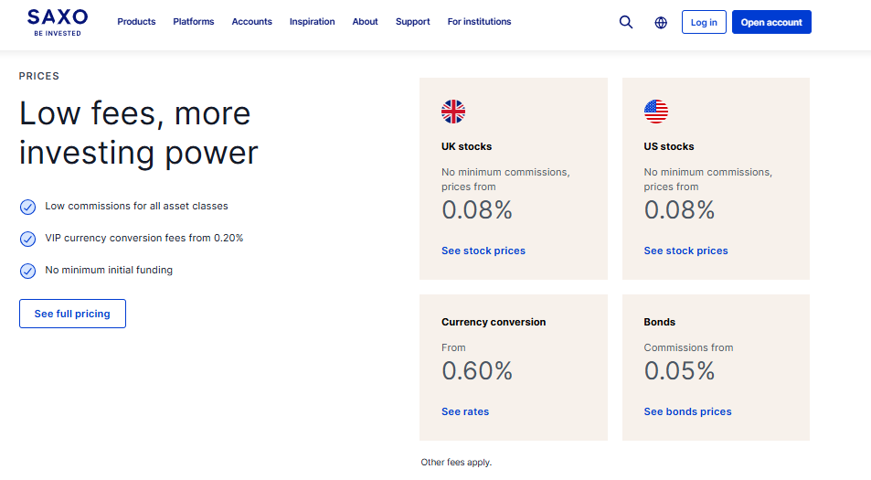 Costs, Spreads & Fees