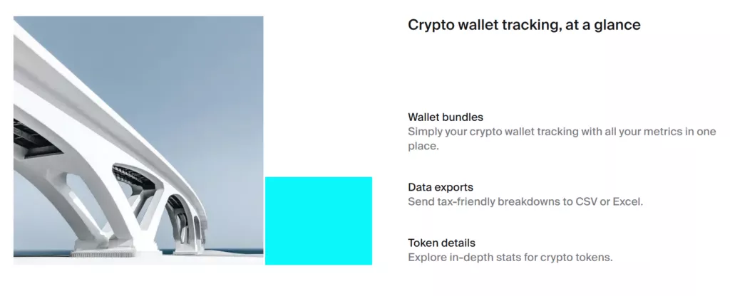 Crypto wallet tracking, at a glance