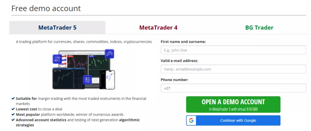 Demo Account