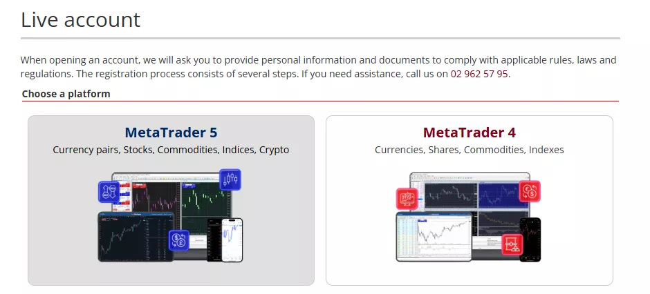 Live Trading Account (Retail Client)