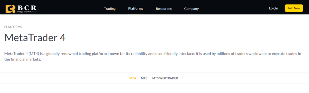 MetaTrader 4 (MT4)