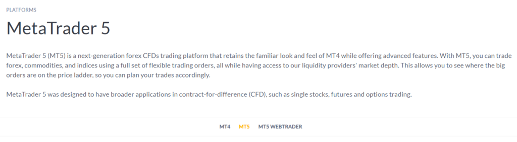 MetaTrader 5 (MT5)