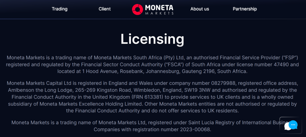 Moneta Markets Safety and Security