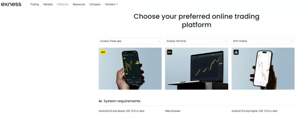 Platforms & Tools Exness vs FXTM