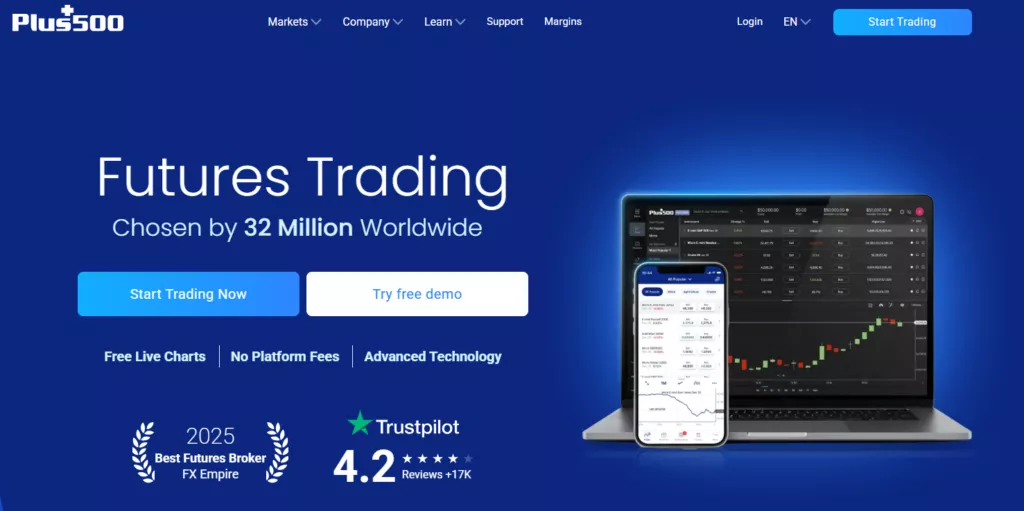 Plus500 Futures Trading