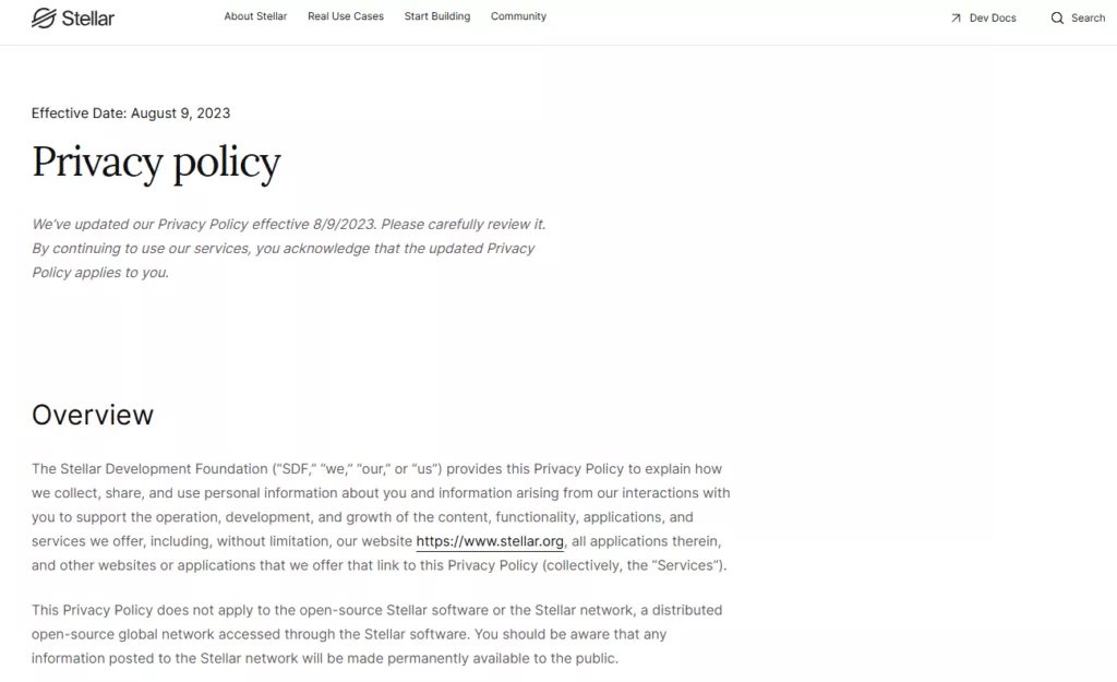 Stellar Licence and Regulation