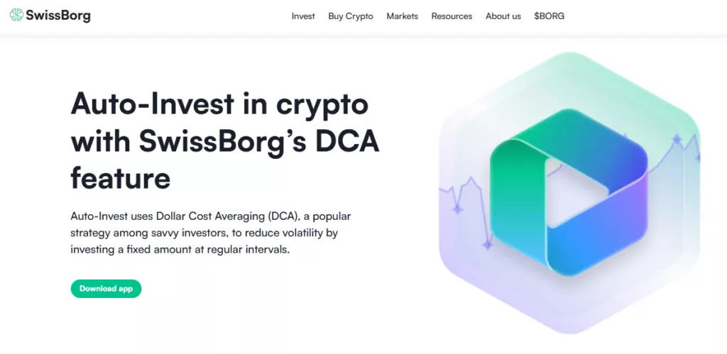 SwissBorg&rsquo;s Auto-Invest feature