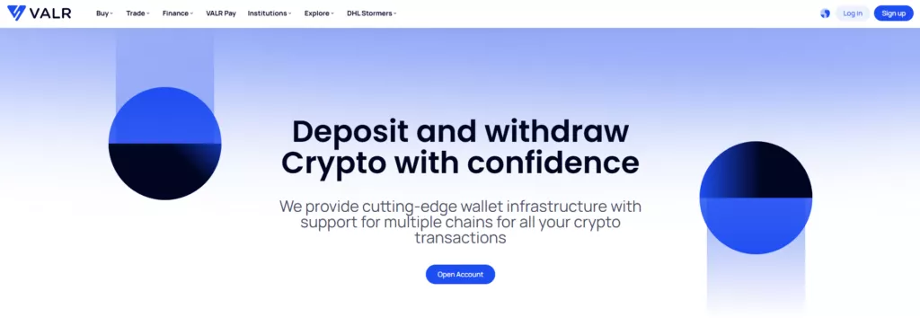 VALR Deposit and Withdrawal&nbsp;