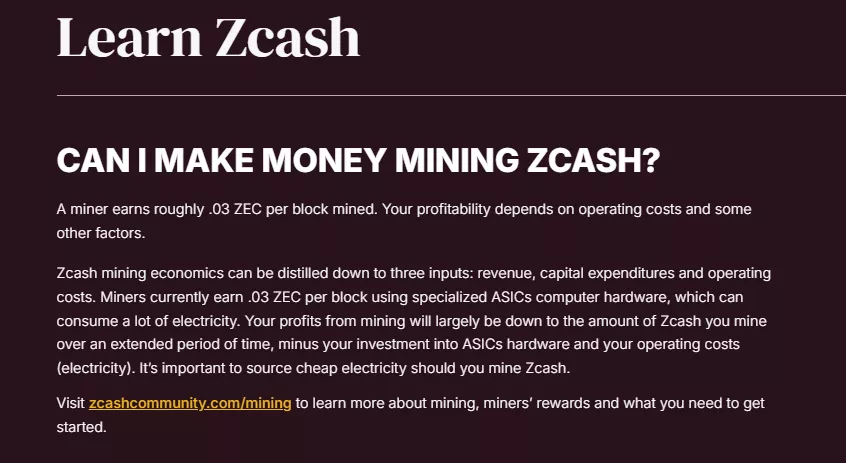 ZCash Mining