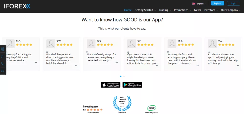 iFOREX Customer Reviews