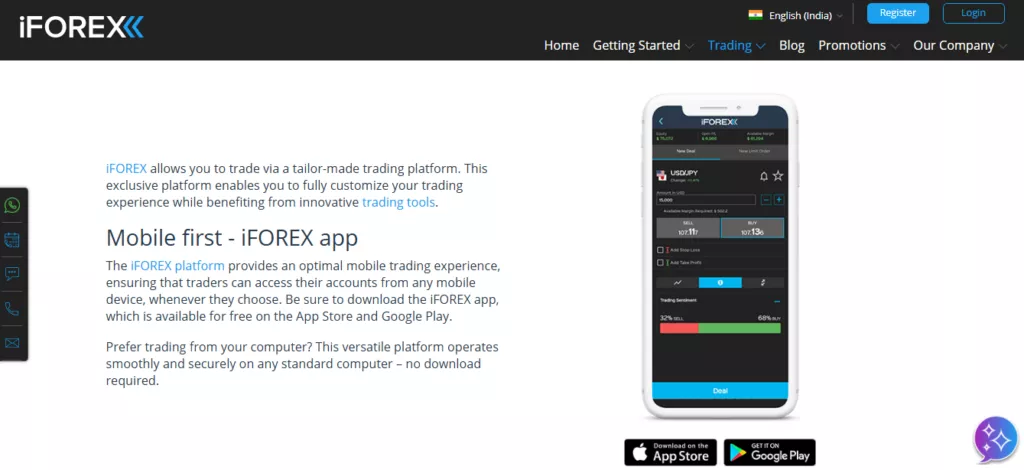 iFOREX Proprietary Trading Platform