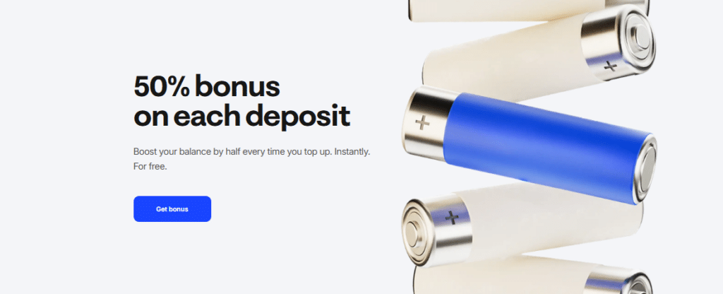 50% Deposit Bonus