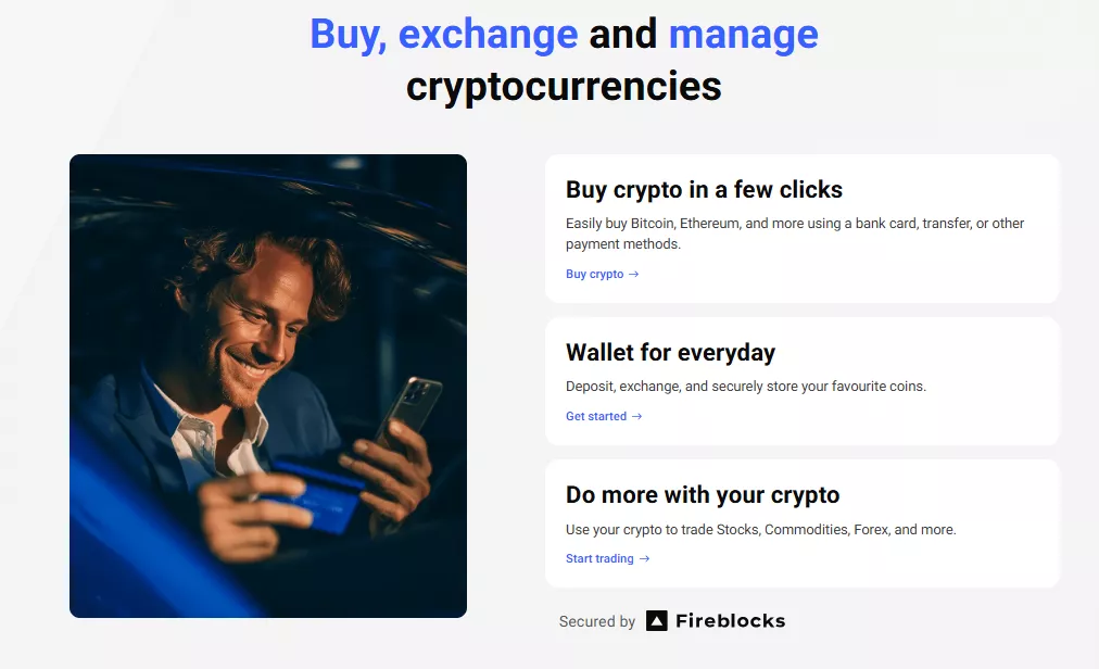 Buy, Exchange, and Manage Cryptocurrencies Buy, Exchange, and Manage Cryptocurrencies