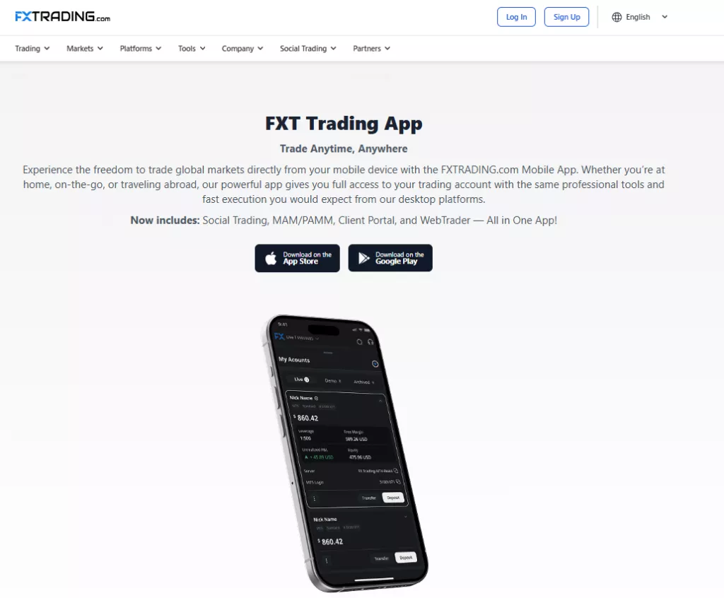 FXTrading.com Trading APP