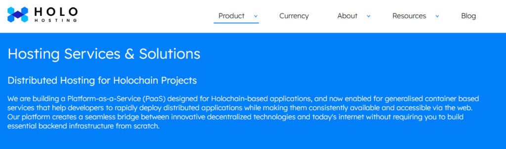 Holo Hosting Services &mdash; Key Points