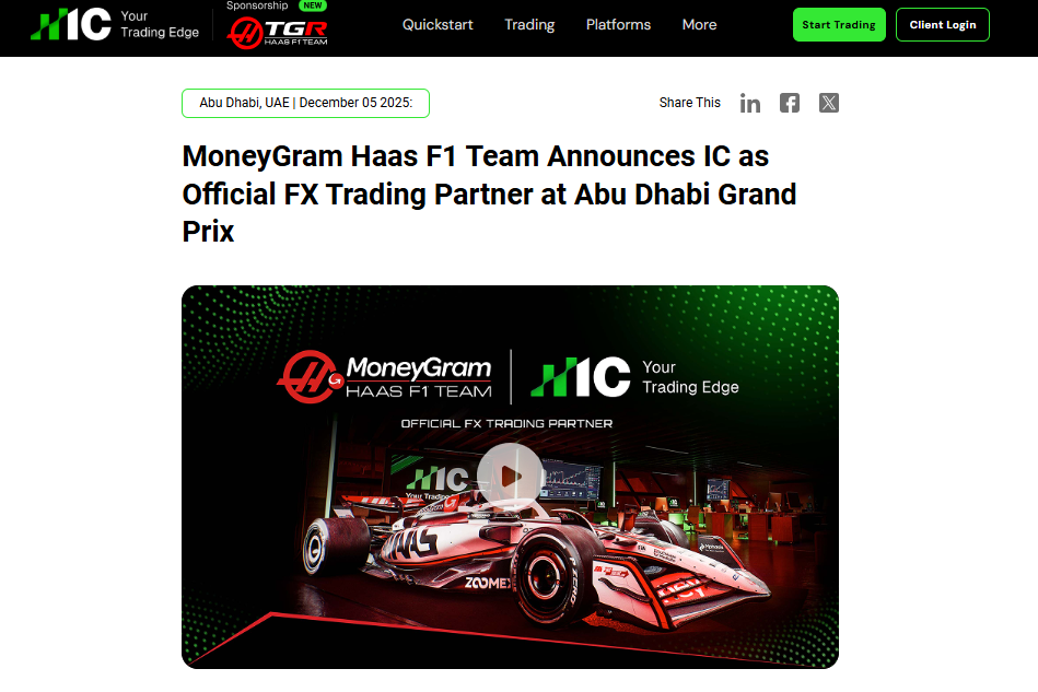 IC Markets Sponsorships