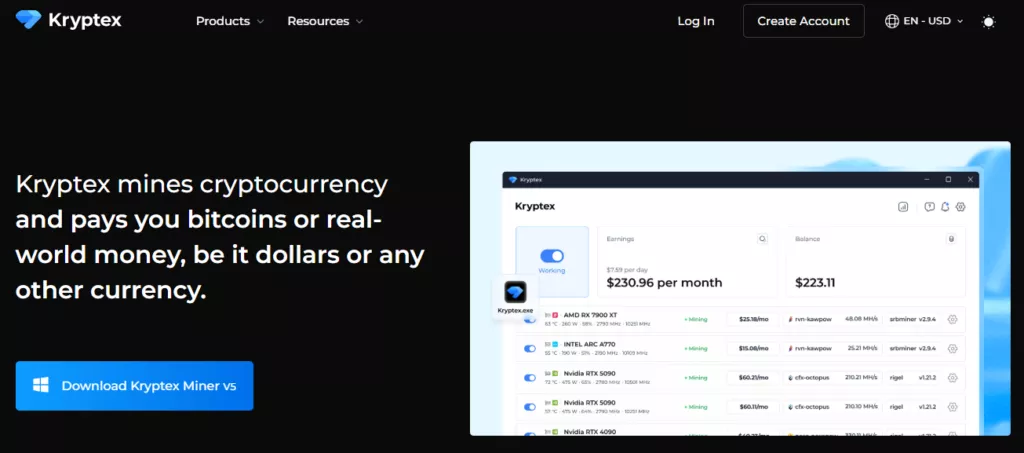 Kryptex Miner