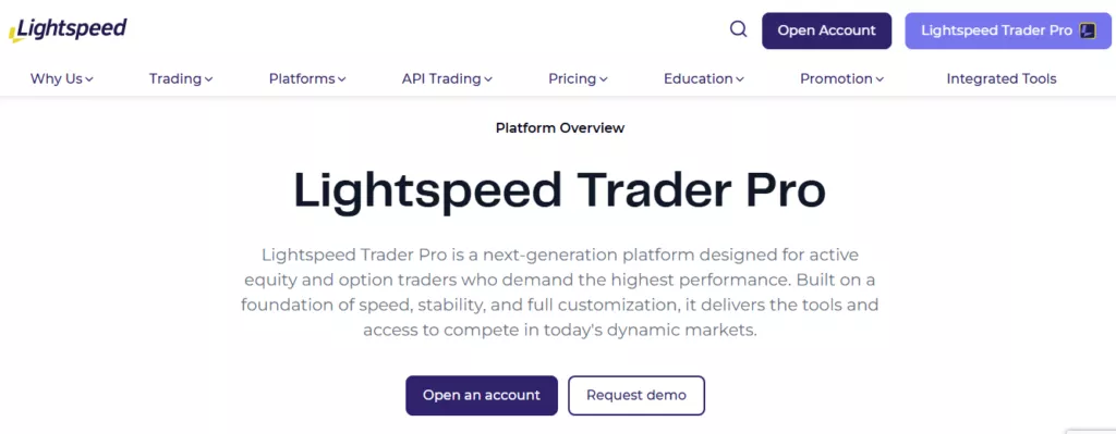 Lightspeed trader pro