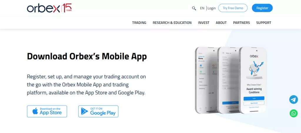 Orbex Mobile App
