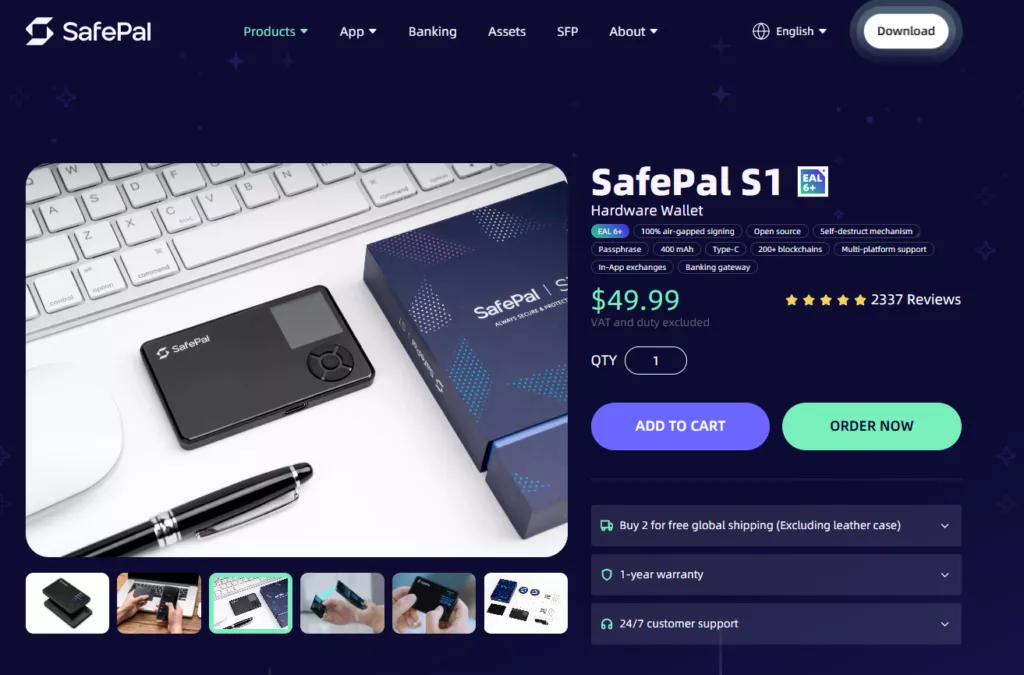 SafePal S1 Cold Storage Cryptocurrency