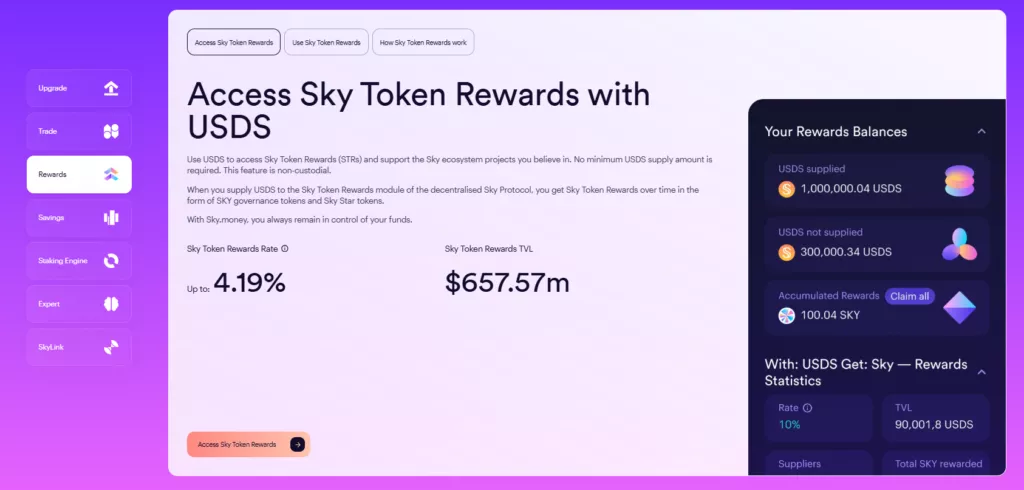 Sky Token Rewards