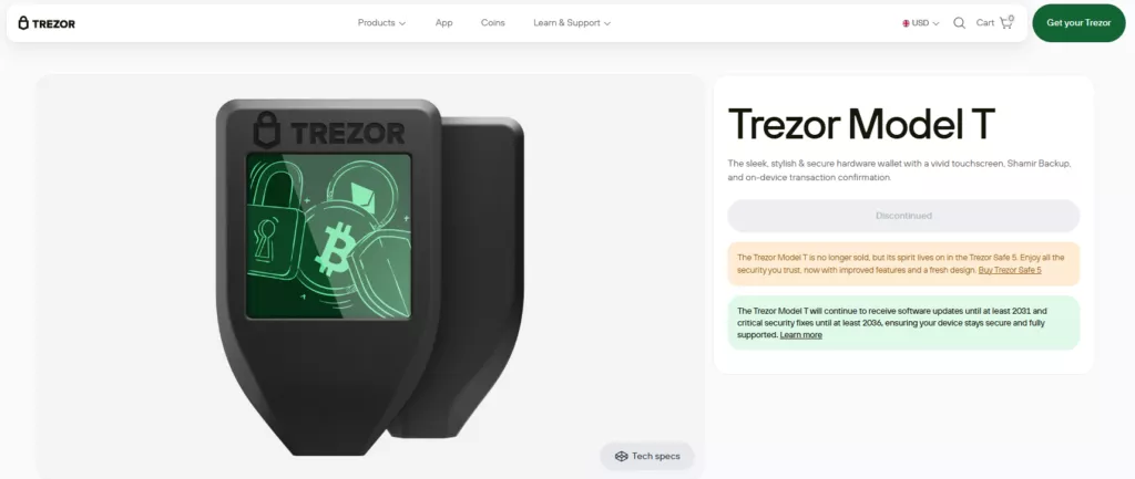 Trezor Model T