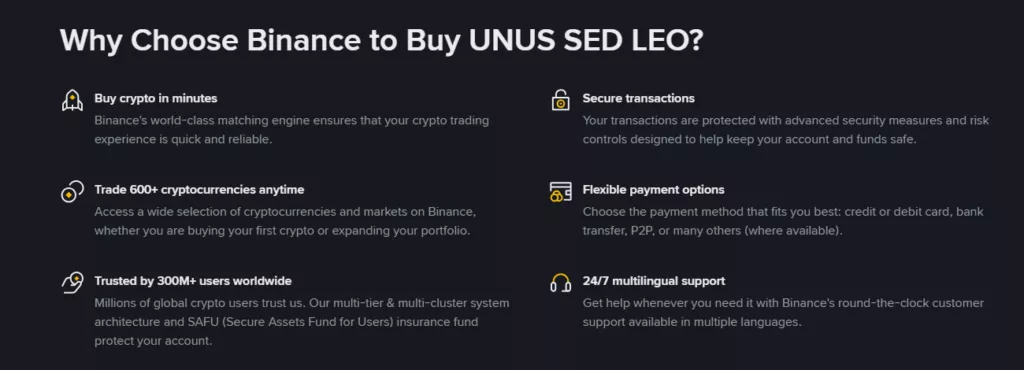 UNUS SED LEO features and assets offered