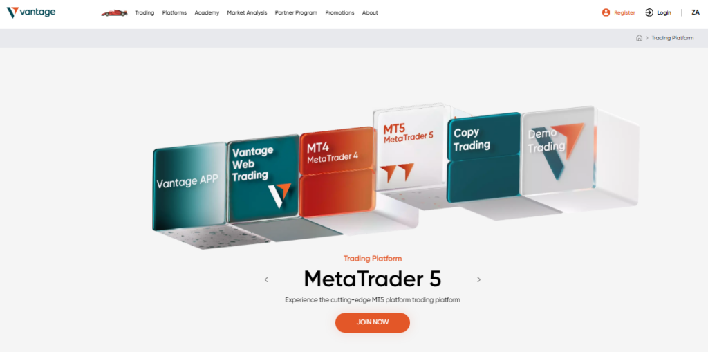 Vantage Markets Trading Platforms