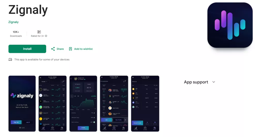Zignaly Mobile App