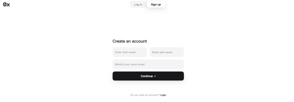 0x Account