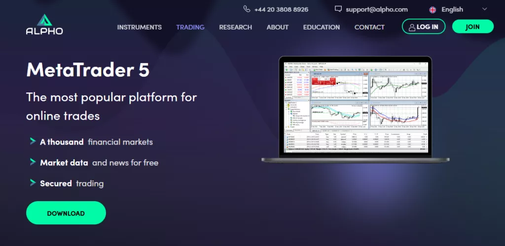 Alpho Trading platforms