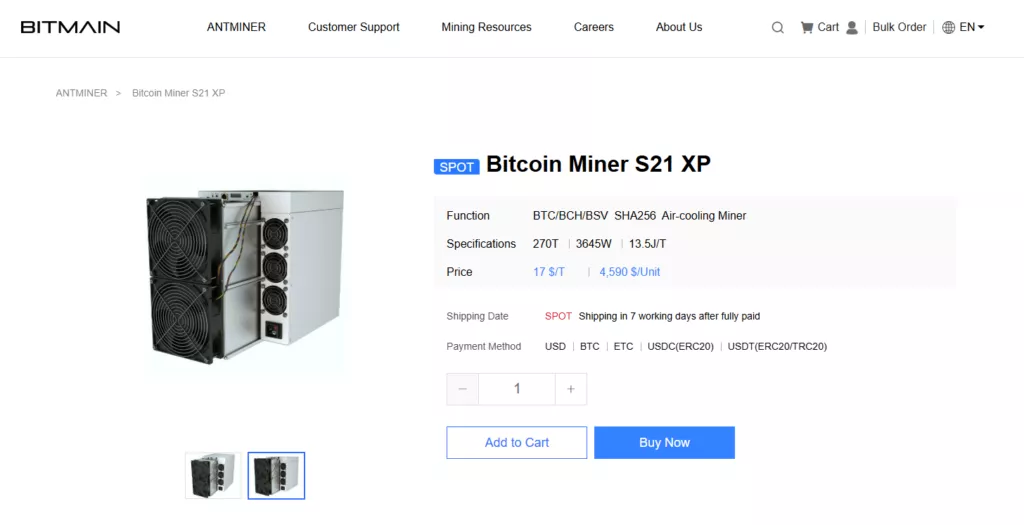 Bitmain S21