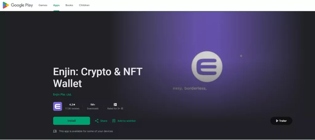 Enjin Coin mobile app