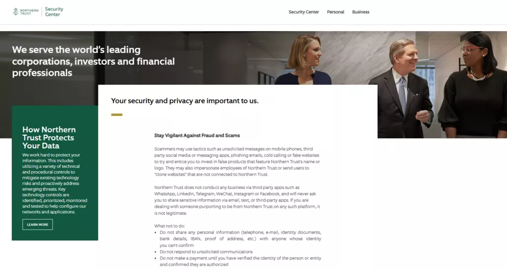 Northern Trust Safety and Security