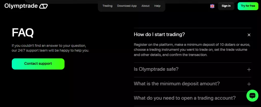 Olymp Trade Account Steps