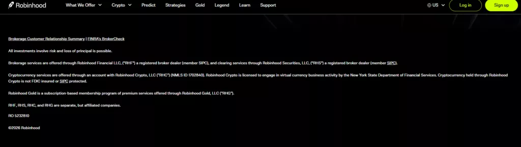 Robinhood Safety and Security