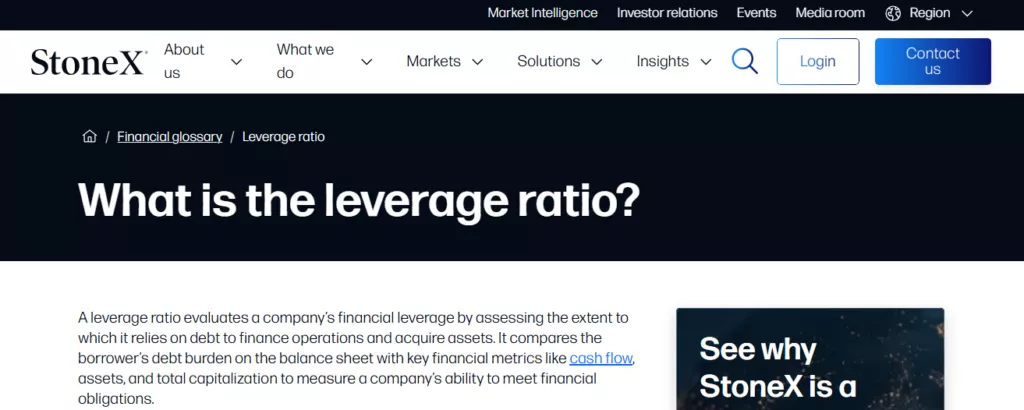 StoneX Leverage